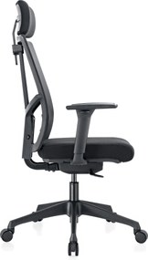 Kancelárska stolička WATT, čierna