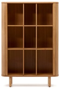 Skrinka v dekore jaseňa s posuvnými dverami v prírodnej farbe 110x160x40 cm Mailen – Kave Home