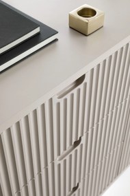 Toaletní stolek Zova 103 cm kašmír/zlatý