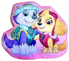 3D mikroplyšový detský vankúšik Paw Patrol ružový Setino