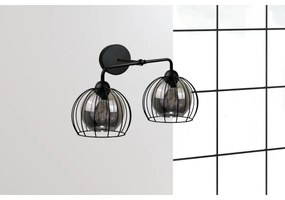 Nástenné svietidlo SOLO BLACK 2xE27/60W/230V