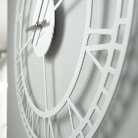 Dekorstudio Moderné hodiny na stenu Vintage retro - biele