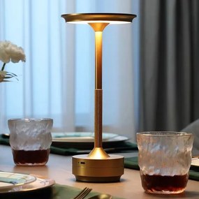 Toolight Toolight, bezdrôtová USB dotyková nočná lampa APP1372-T, zlatá matná, OSW-08636