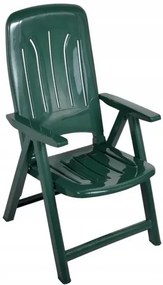 Umelohmotná záhradná stolička - zelená