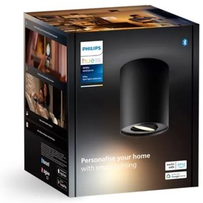 Philips - LED Stmievateľné bodové svietidlo Hue PILLAR 1xGU10/4,2W/230V čierna