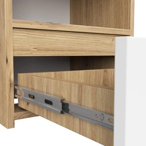 Nočný stolík CL1 40 cm dub artisan/biely