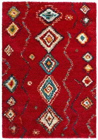 Koberec Nomadic Geometric červený