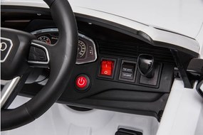 LEAN CARS Elektrické autíčko Audi RS Q8 LED MP3 diaľkové ovládanie biele