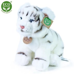 Plyšový tiger biely sediaci 25 cm ECO-FRIENDLY