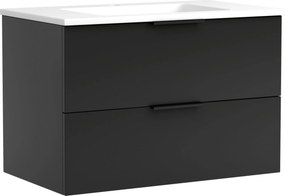 XXXLutz SKRINKA S UMÝVADLOM, čierna, čierna, 80 cm Held - Online Only kúpeľne - 000307020609