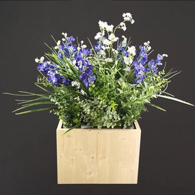 AMADEA Drevený obal na kvetináč, 33x33x24cm, drevený kvetináč