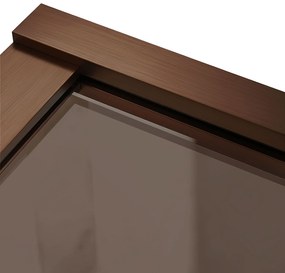 Rea Elegant, vaňová zástena s pevným krídlom 80x140 cm, medená matná, REA-W5695