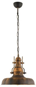 Luster na reťazi 1xE27/40W/230V bronzová