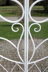 Oblúk na ruže Mel s bránkou - Biela antik