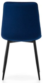 JAKS Jedálenská stolička Chic velvet modrá