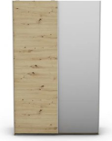 Šatníková skriňa Carlos 125/43 2D, dub artisan, 125 cm
