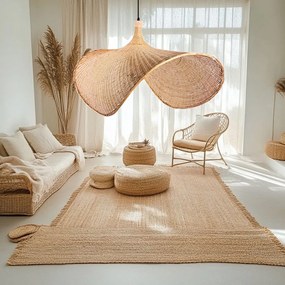 Toolight Boho, závesné svietidlo 1xE27 APP1577-5C, prírodná hnedá, OSW-03800