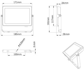 Philips - LED Vonkajší reflektor PROJECTLINE LED/30W/230V IP65 4000K