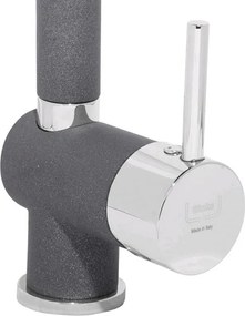 Kuchynská drezová batéria Sinks Mix 3 P, šedá titanium