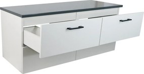 Comodo Kúpeľňová skrinka pod doskové umývadlo Agria NEW W 120-HD - biela/antracit
