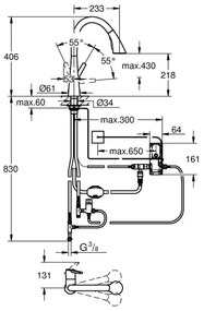 GROHE 30219002 - Elektronická drezová batéria ZEDRA TOUCH lesklý chróm