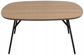 Konferenční stolek Caracas 90 cm dub olejovaný/černý