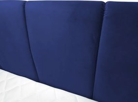 Posteľ boxspring Fresco 180x200 cm, modrá látka