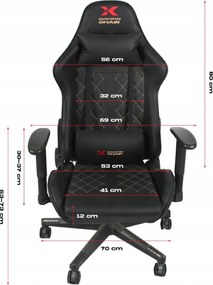 Herné kreslo Xgaming Xcom2 - čierno-zlaté