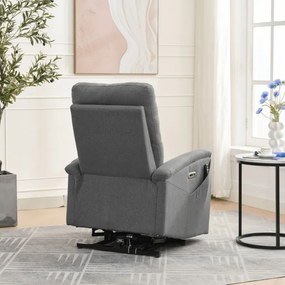 Polohovacie kreslo sivý, elektrické TV-929 GREY2