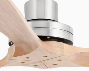 FARO 33504DC - Stropný ventilátor LANTAU XL drevo/chróm pr. 168 cm + DO