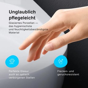 Podlahové WC AM.PM Gem CGA8601PSC bezokrajové, so sedadlom Microlift, biele