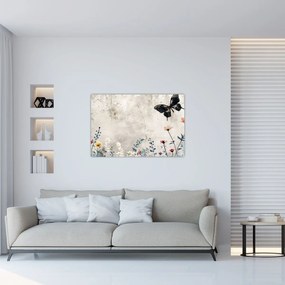 Obraz - Lúka v betóne (90x60 cm)