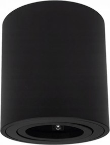 Halogénové stropné svietidlo LED trubica GU10 Pohyblivé bodové svietidlo na povrchovú montáž, čierne