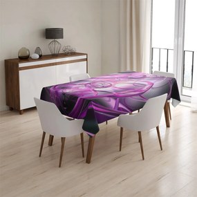 Sablio Obrus Fialová abstrakcia - 130x130 cm
