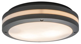 Nástenné a stropné svietidlo tmavosivé 2-svetlá IP54 - Glow