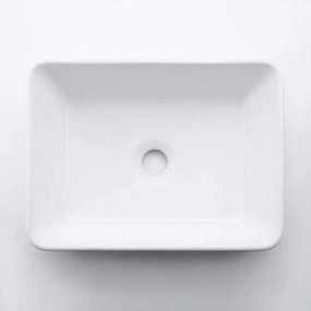 Erga Belle, umývadlo na dosku 480x370x130 mm, biela lesklá, ERG-V03-YT-038-WH