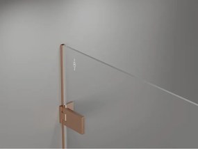 Mexen Lunar-F Duo, skladací sprchový kút 85 x 70 cm, 8mm číre sklo, profil medená matná, 836-085L-070P-65-00