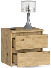 Nočný stolík Cleania CL2 (dub artisan). Vlastná spoľahlivá doprava až k Vám domov. 1070715