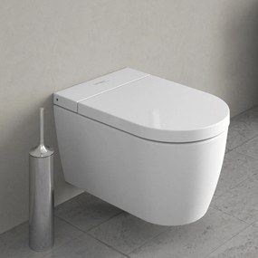 DURAVIT SensoWash Starck f Plus Compact elektronický bidet s keramikou, Rimless, 378 x 575 mm, biela, s povrchom HygieneGlaze, 650000012004320