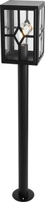 Klasická vonkajšia stojaca lampa čierna 100 cm IP44 - Dover