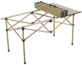 Skladací kempingový stôl 95 x 56 x 50 cm s obalom béžová