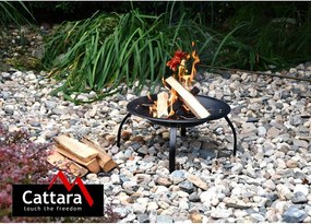 Ohnisko s grilovacou mriežkou a poklopom Cattara Vezuv, ø 48 cm