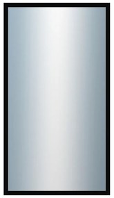 DANTIK - Zrkadlo v rámu, rozmer s rámom 50x90 cm z lišty FC čierna vysoká (2185)