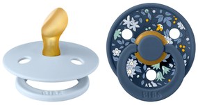 BIBS Anatomické cumlíky Liberty Colour 2ks Baby blue/Steel blue Veľkosť: 2 2