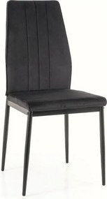 SI Stolička Atom Velvet čierna