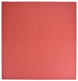 DAALO EVA Penový fitness koberec 59x59 cm - 4 ks, červená