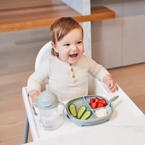 Hrnček so slamkou - zelený 240 ml