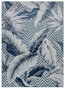 Kusový koberec Botanic 65242 Feathers aqua – na von aj na doma, 176x270, modrá, chodba / predsieň, Dywany Łuszczów