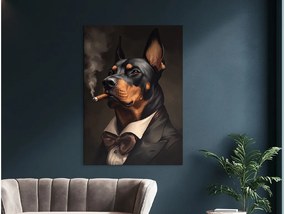 drevko |  Moderný obraz Doberman boss