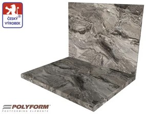 Kuchynská pracovná doska KAMEŇ SIVÝ 28 x 600 x 4100 mm